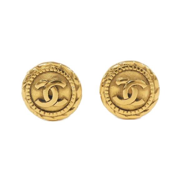 CHANEL Jewelry - CHANEL Gold Earrings